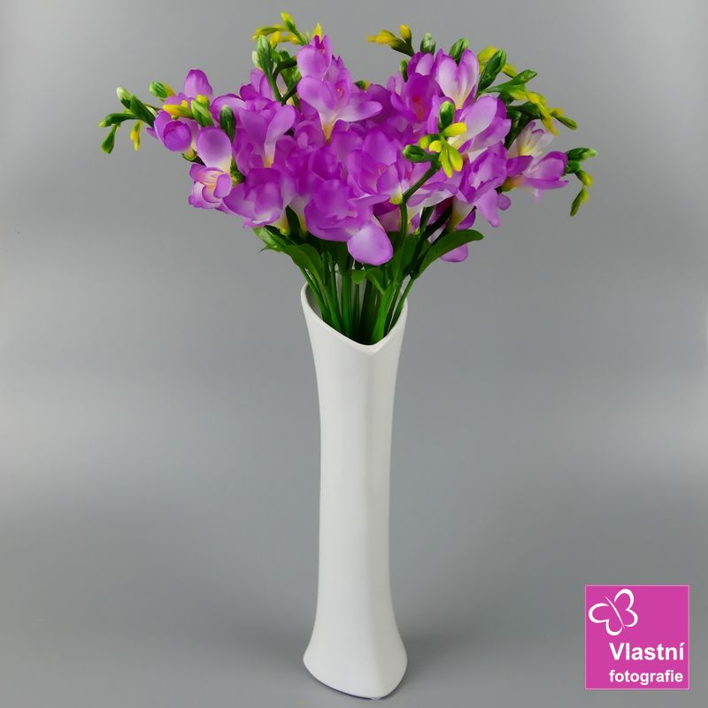 Porcelánová váza Ingrid bílá- velká 30 cm II. jakost
