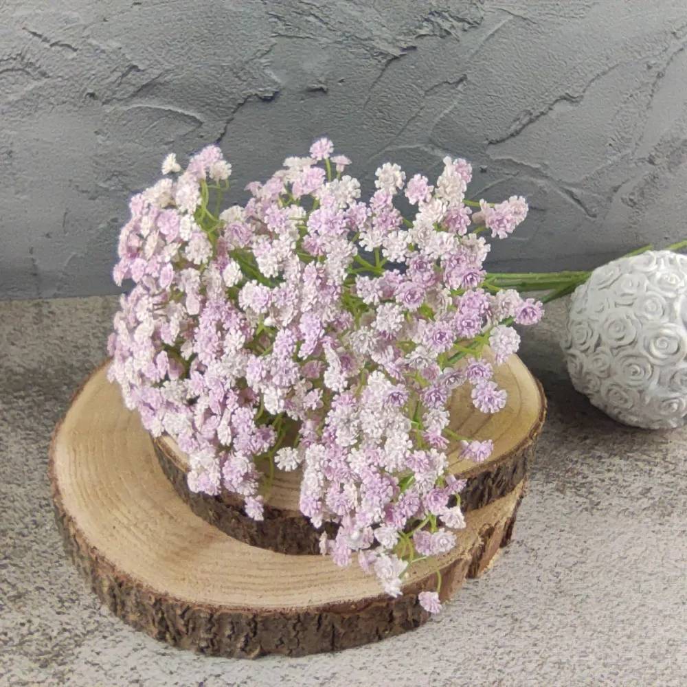 Latexová květina Gypsophila světle růžová- nevěstin závoj, 6 ks, 50 cm