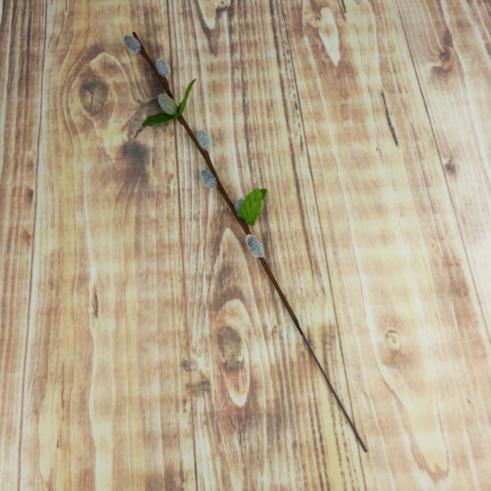 Umělá větvička- kočičky šedé, 31 cm