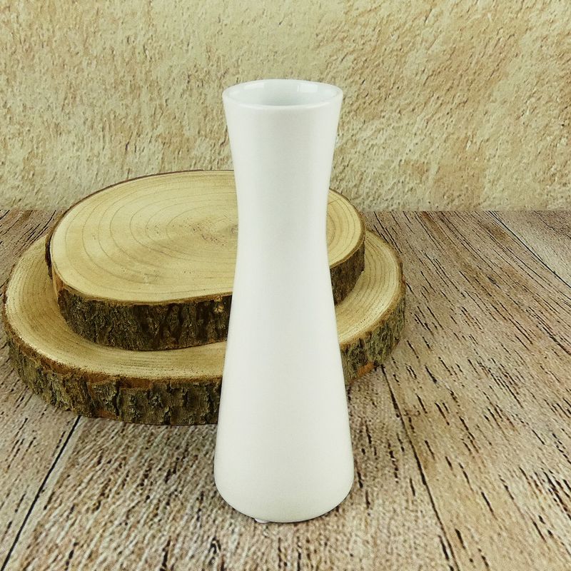 Bílá porcelánová váza Inka- 20 cm