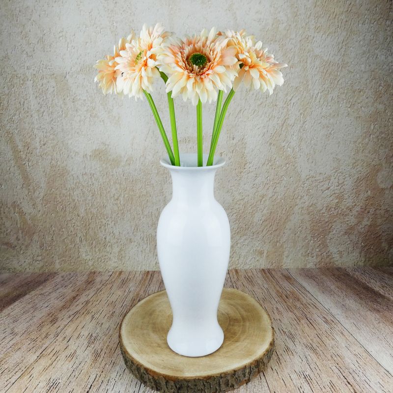 Bílá porcelánová váza Amfora- 31 cm