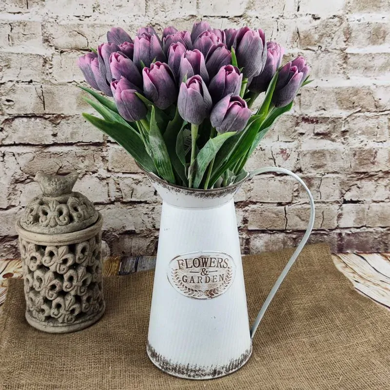 Umělý tulipán švestkový- 43 cm, č. 27