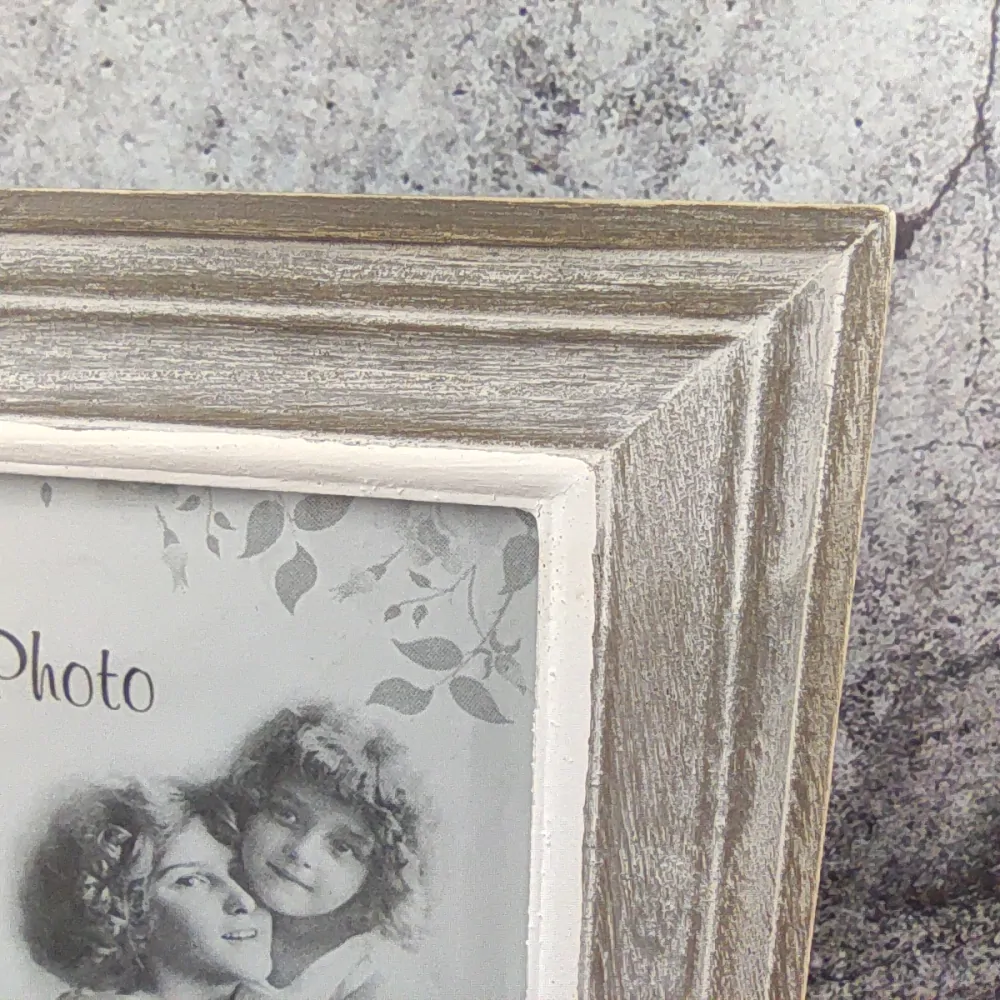 Dřevěný fotorámeček s patinou 21x16 cm