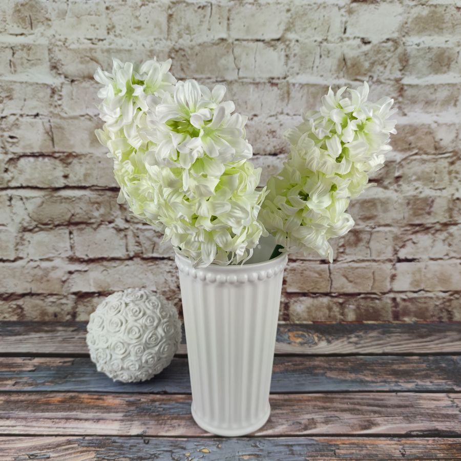 Umělý hyacint bílý- 38 cm