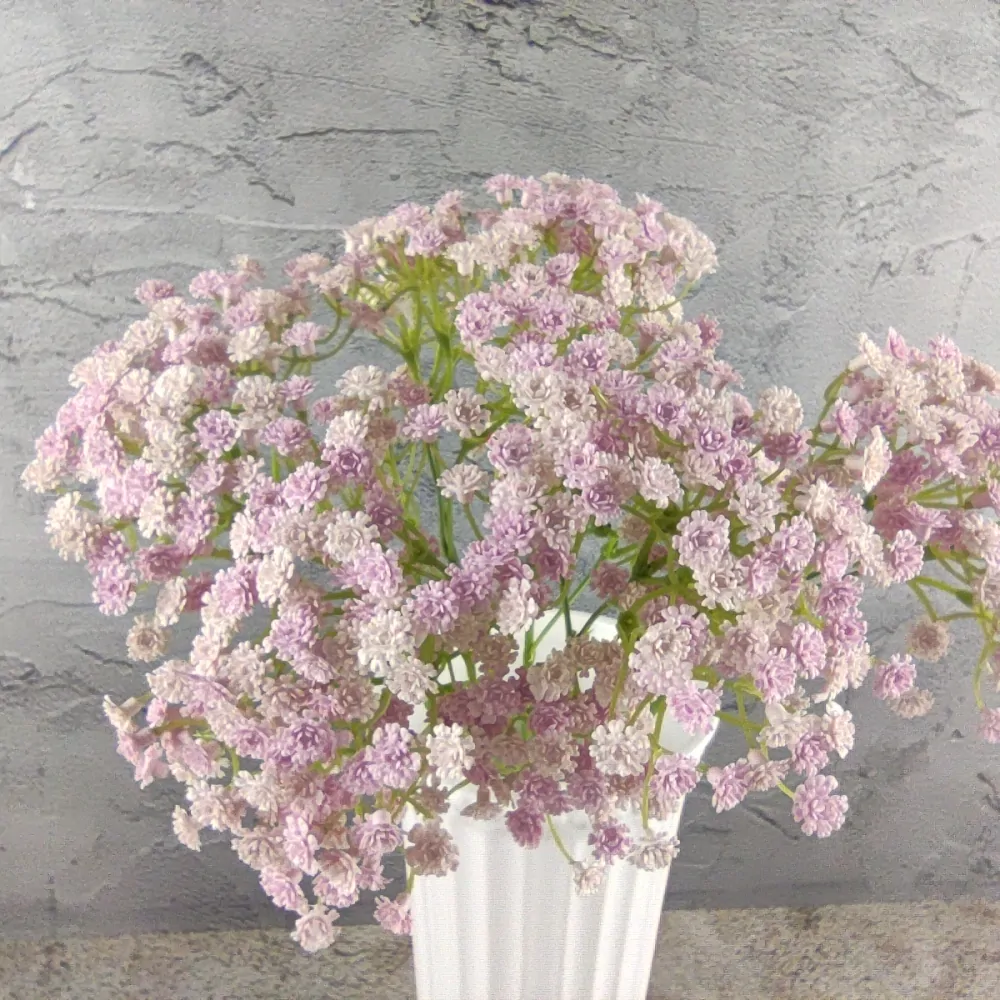 Latexová květina Gypsophila světle růžová- nevěstin závoj, 6 ks, 50 cm