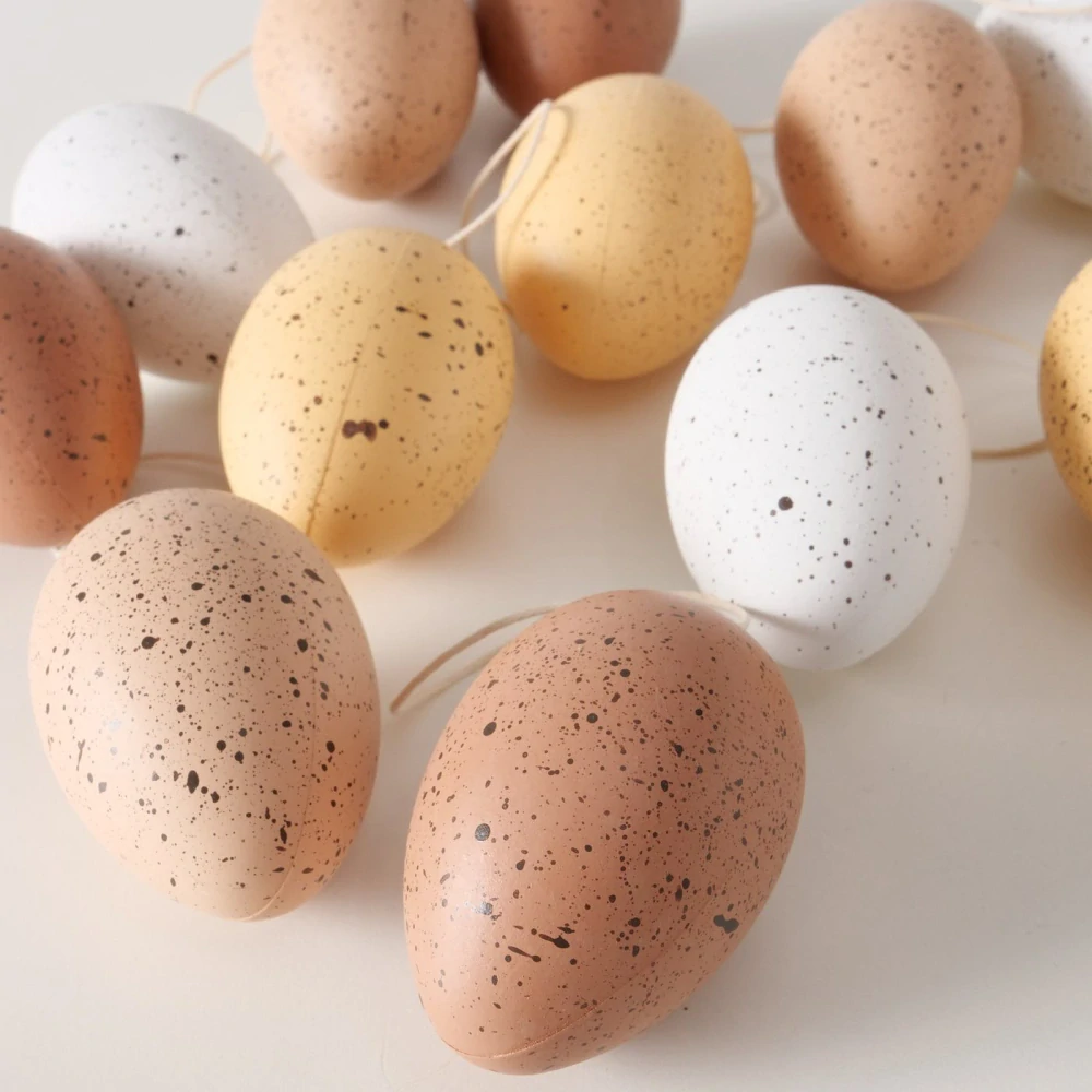 Velikonoční dekorační vajíčka- mix 4 barev, 6 cm, sada 12 ks