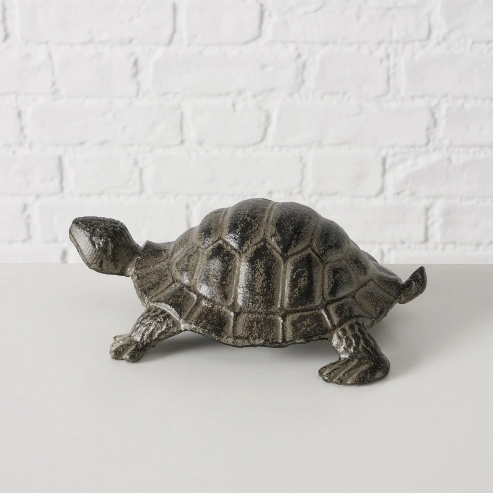 Zahradní kovová figurka- želva- varianta A, 21 cm