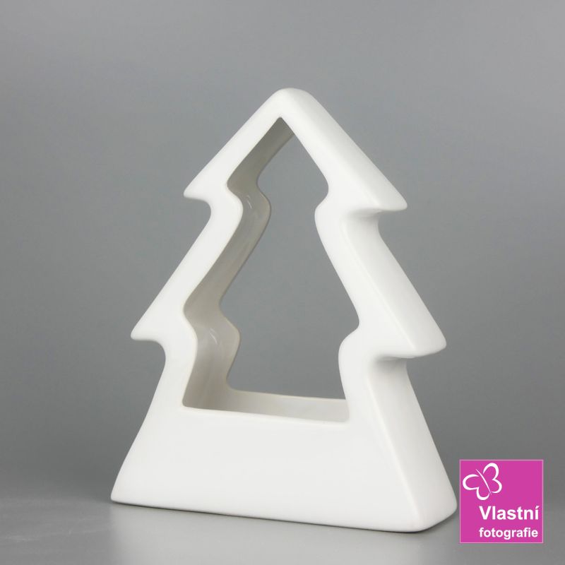 Porcelánový dekorativní stromek velký