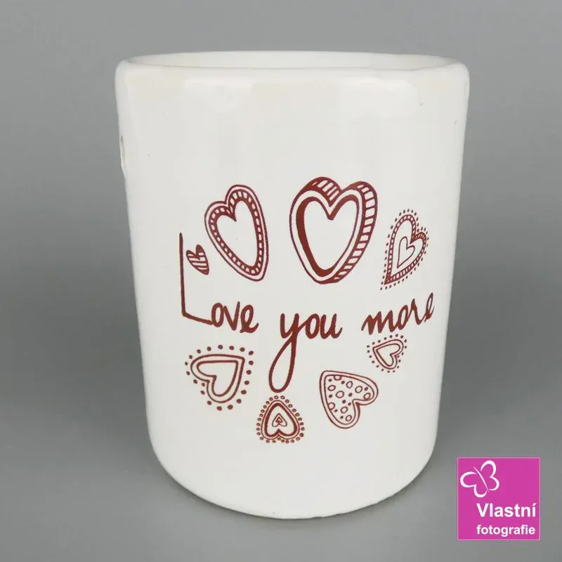 Bílá aromalampa LOVE