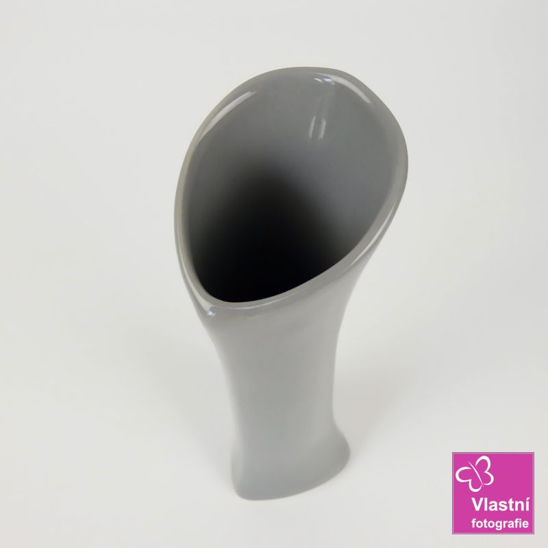 Porcelánová váza Ingrid šedá- malá 22 cm
