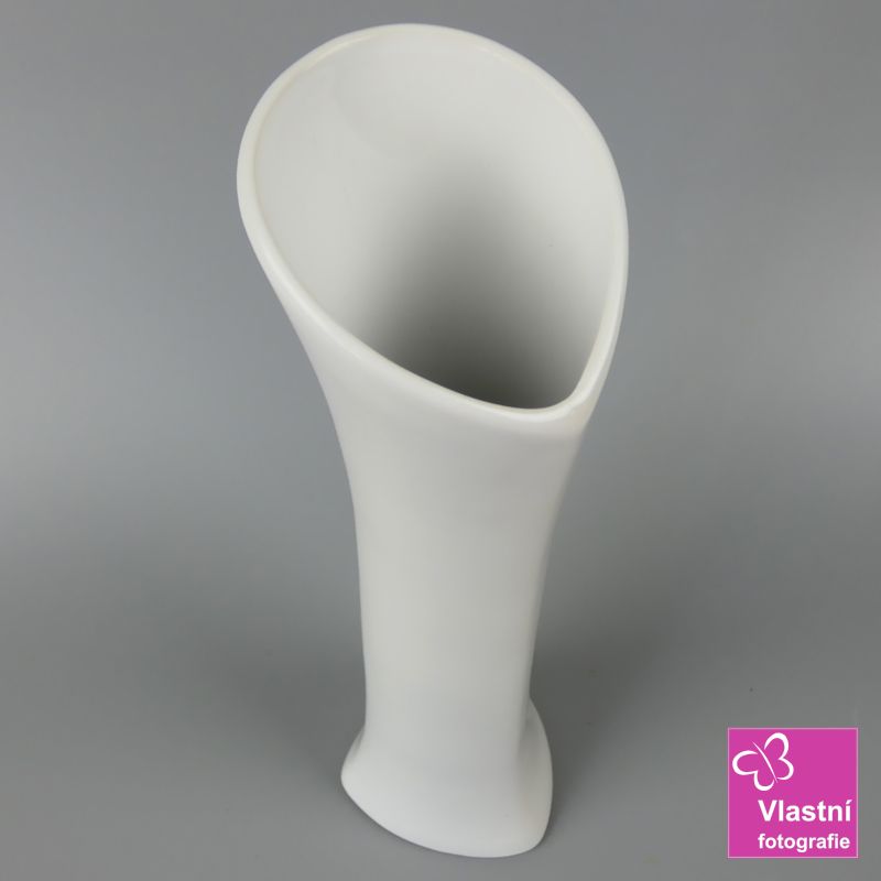Porcelánová váza Ingrid bílá- velká 30 cm