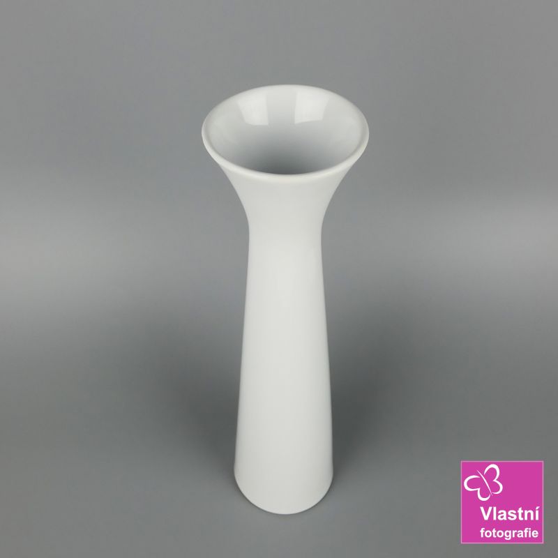 Bílá porcelánová váza Sisi- 34 cm