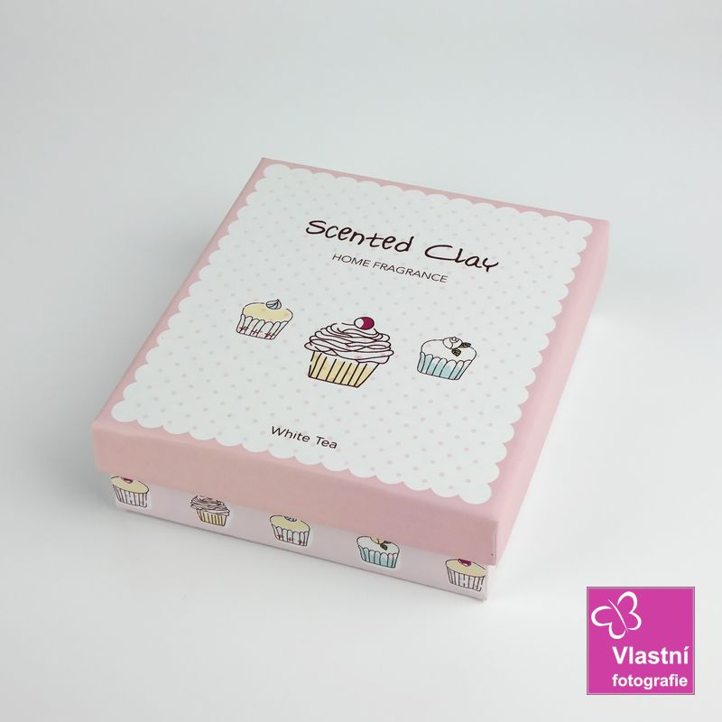 Vonný jíl cupcake – White tea