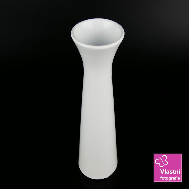 Bílá porcelánová váza Sisi- 25 cm