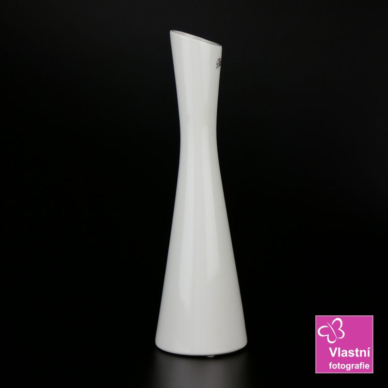 Porcelánová bílá váza Link- 35 cm  