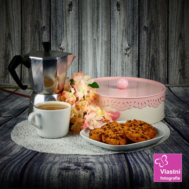Plechová dóza na sušenky- Home 22 cm