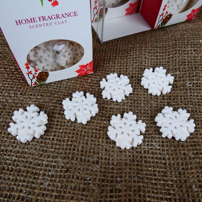 Vánoční vonný jíl vločky- Holly xmass and snow