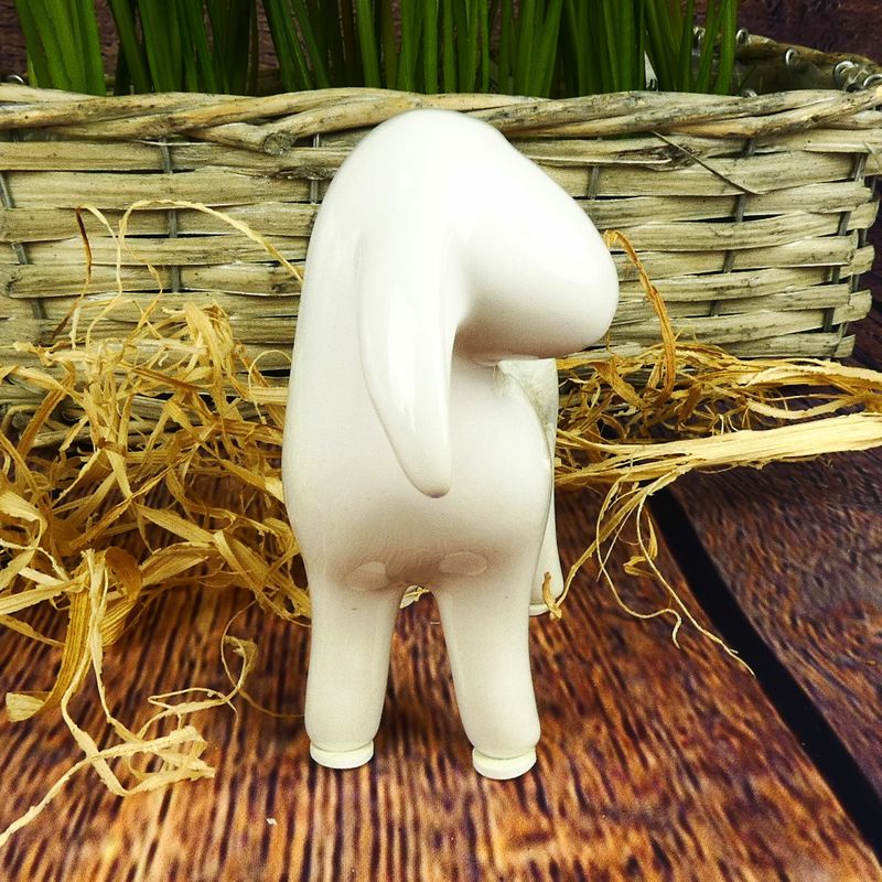 Porcelánová dekorační ovečka malá- 10,5 cm
