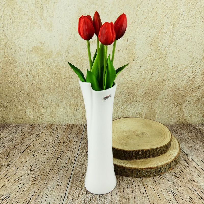 Bílá porcelánová váza Juliana- 28 cm