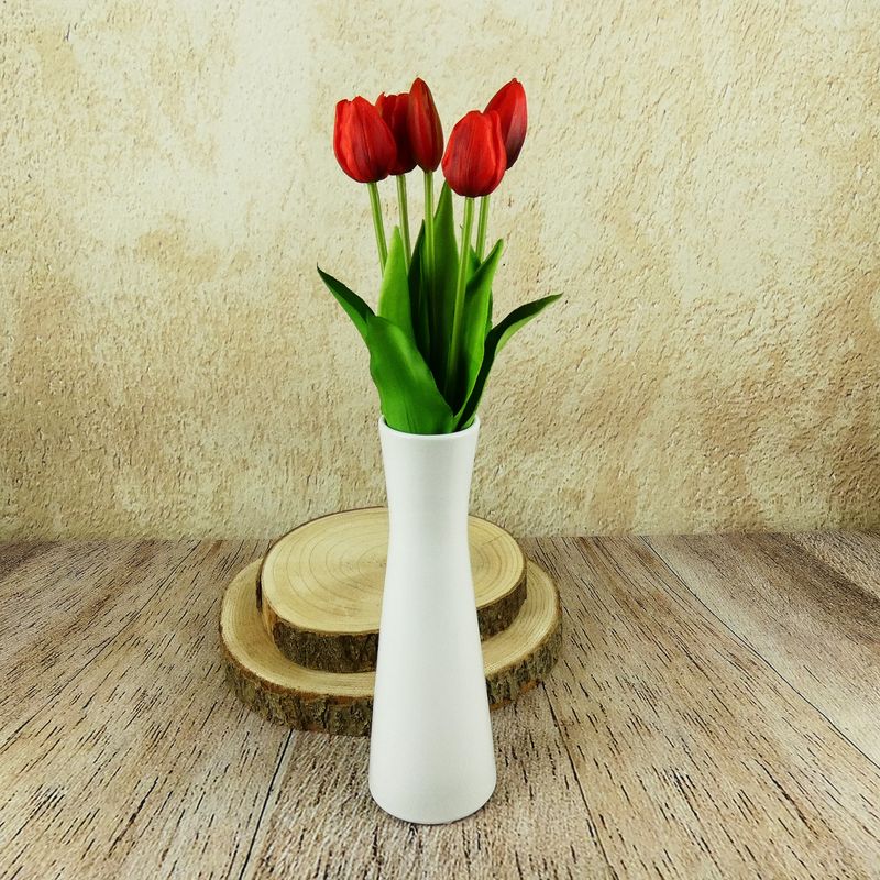 Bílá porcelánová váza Inka- 24,5 cm
