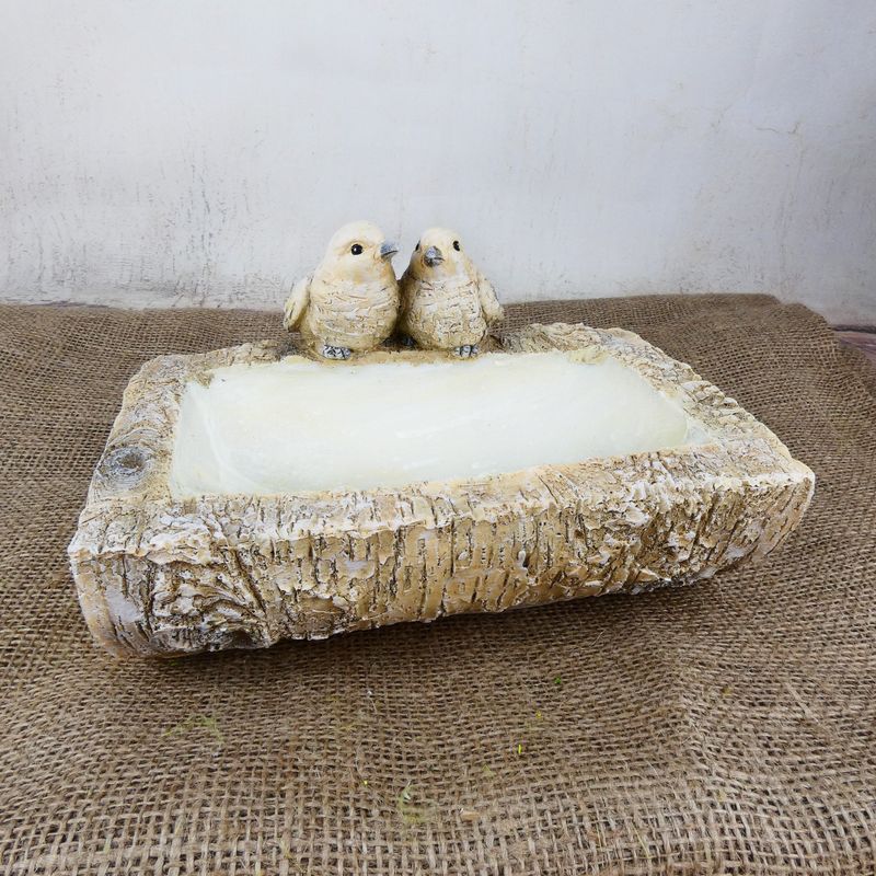 Hranaté dekorativní pítko pro ptáčky- 22x15 cm
