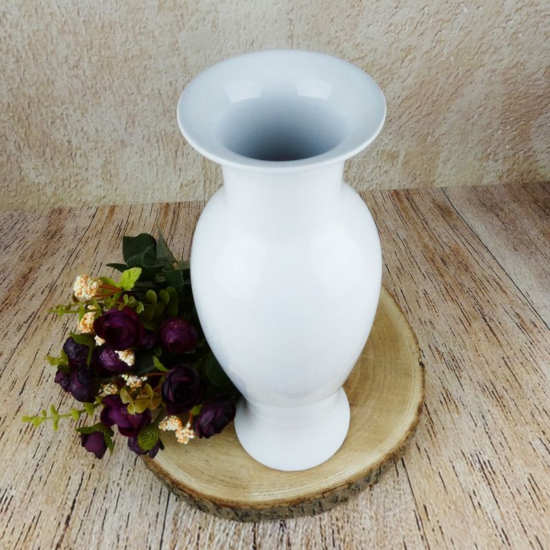Bílá porcelánová váza Amfora- 31 cm