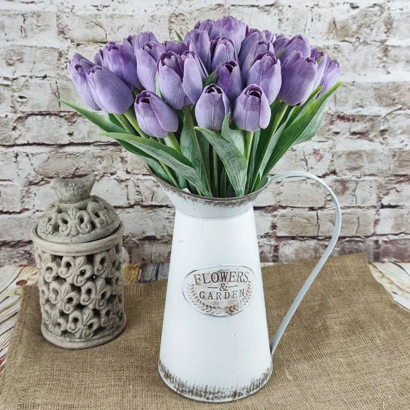 Umělý tulipán fialový- 43 cm, č. 25