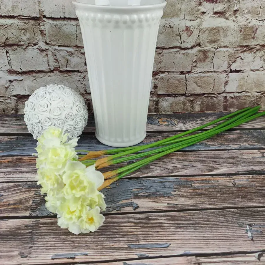 Umělý narcis krémově bílý- 55 cm