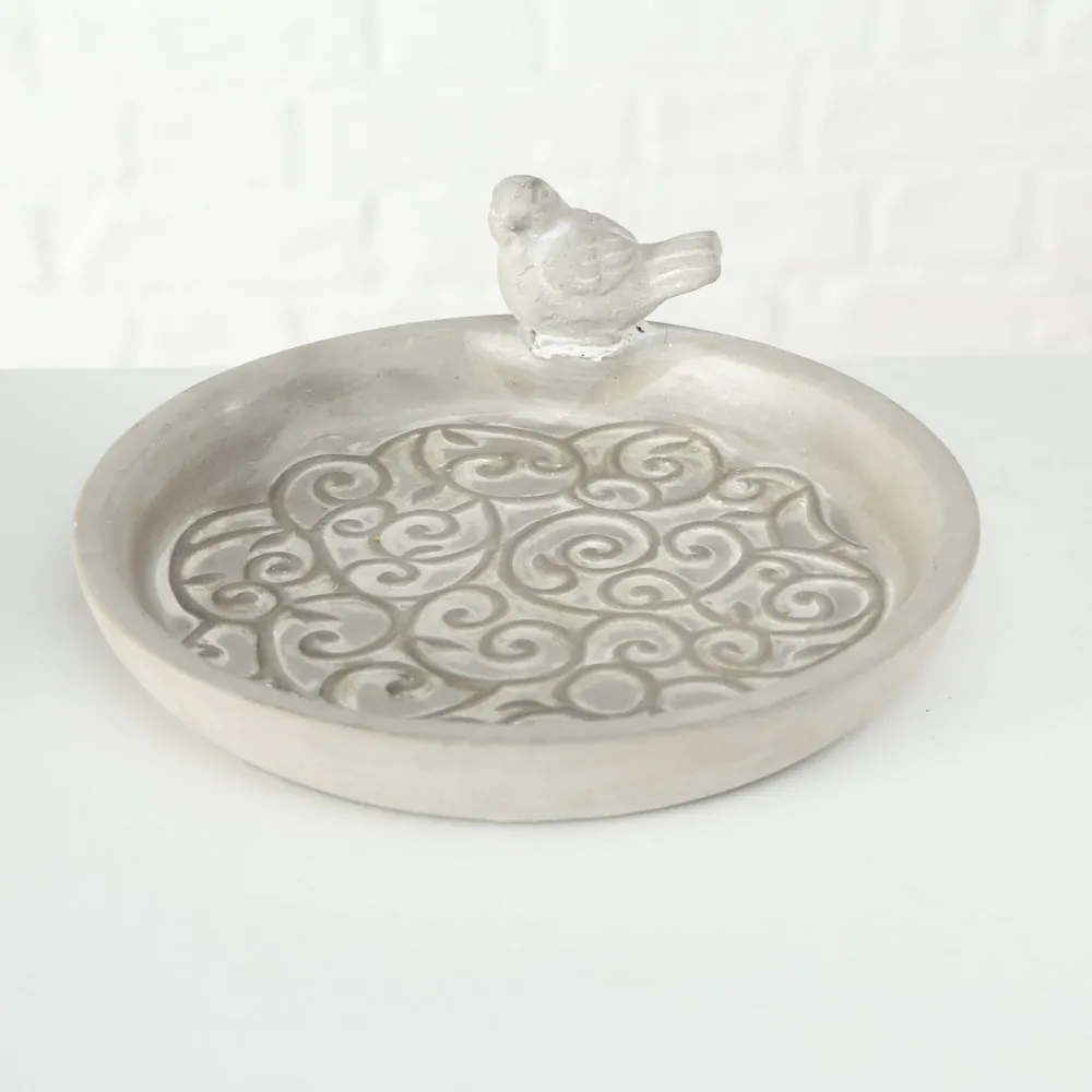 Kulaté dekorační pítko pro ptáčky- jeden ptáček, 25 cm