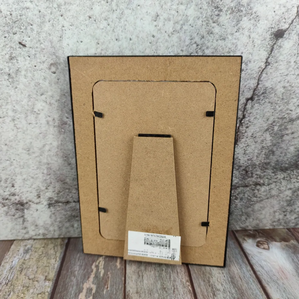 Fotorámeček dřevo a kov "wild and free"- 19x14 cm