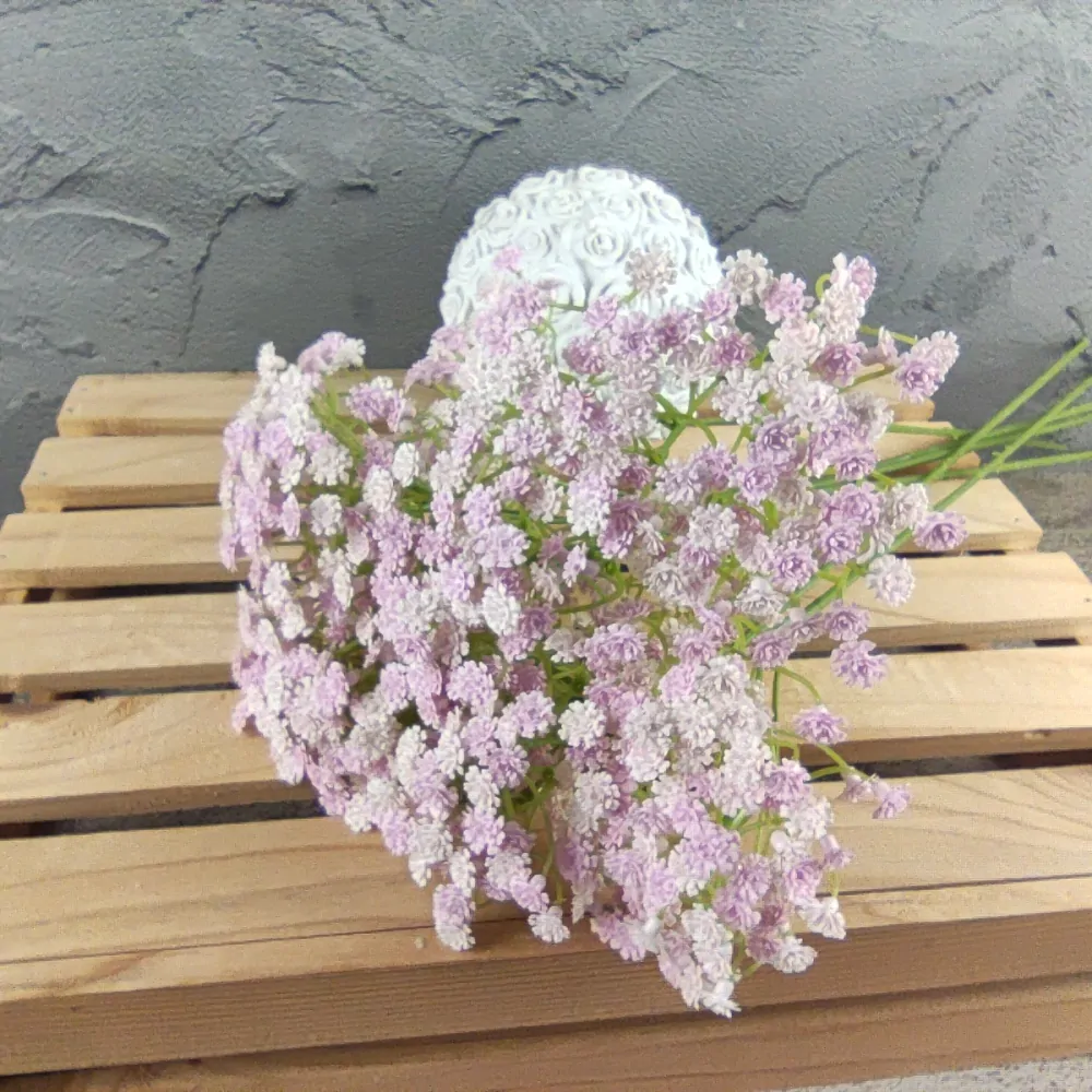Latexová květina Gypsophila světle růžová- nevěstin závoj, 6 ks, 50 cm