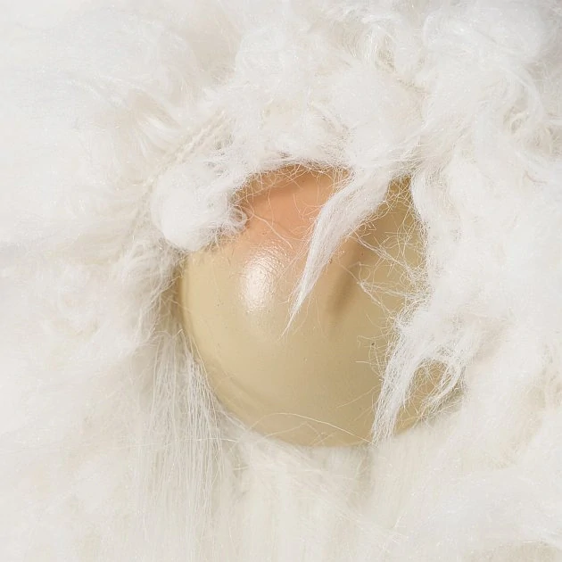 Vánoční skřítek Lulo v bílé čepici- 15x 54 cm