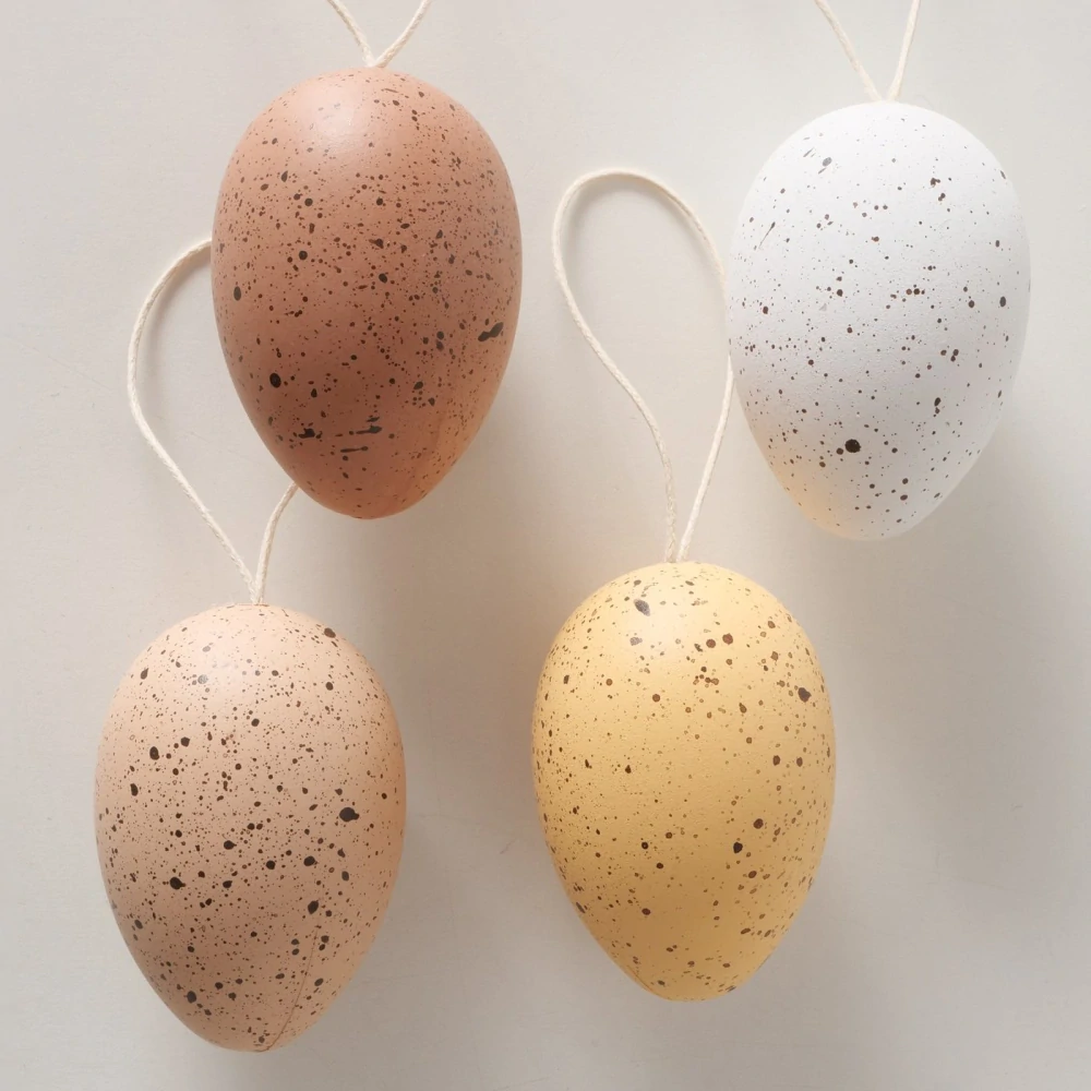 Velikonoční dekorační vajíčka- mix 4 barev, 6 cm, sada 12 ks