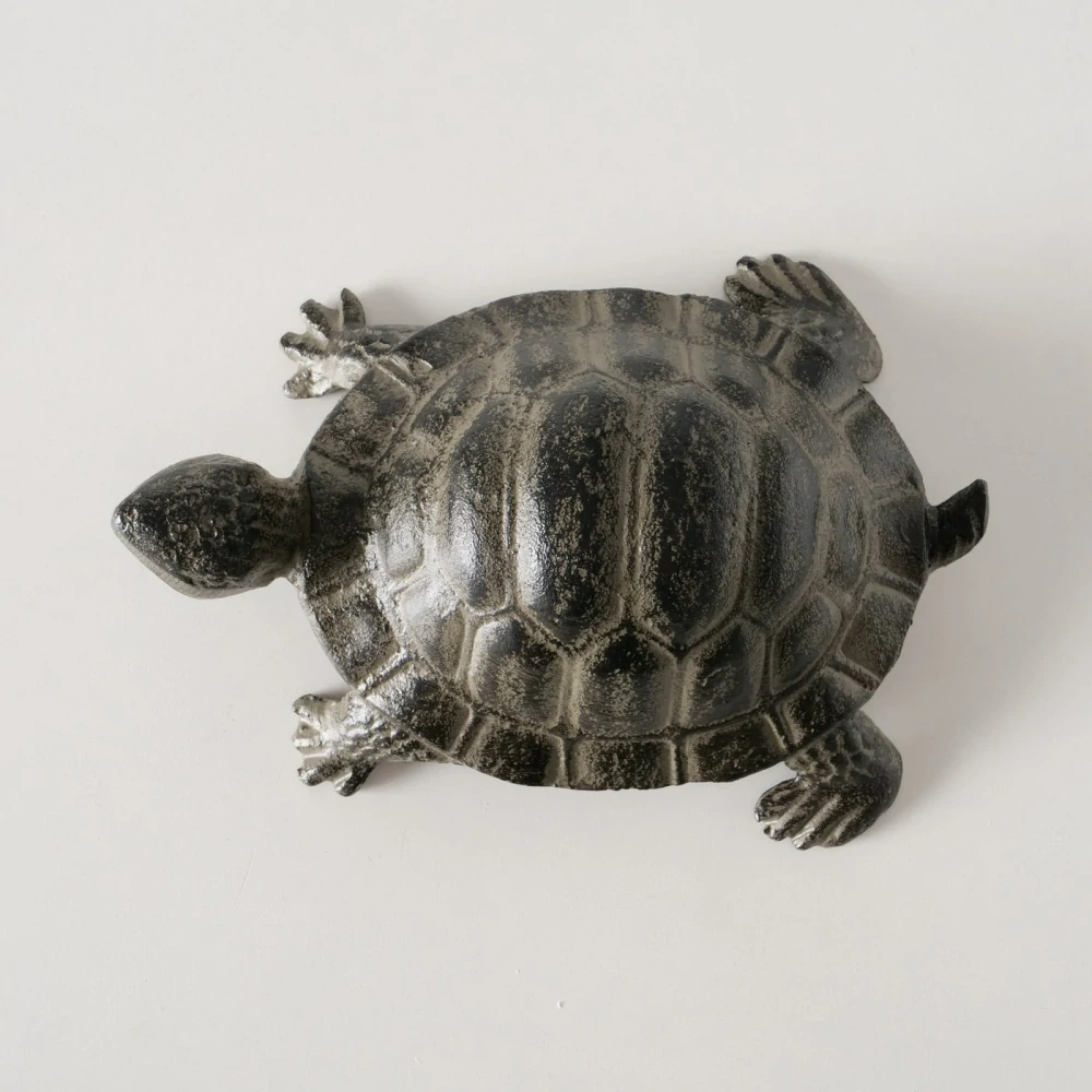 Zahradní kovová figurka- želva- varianta A, 21 cm