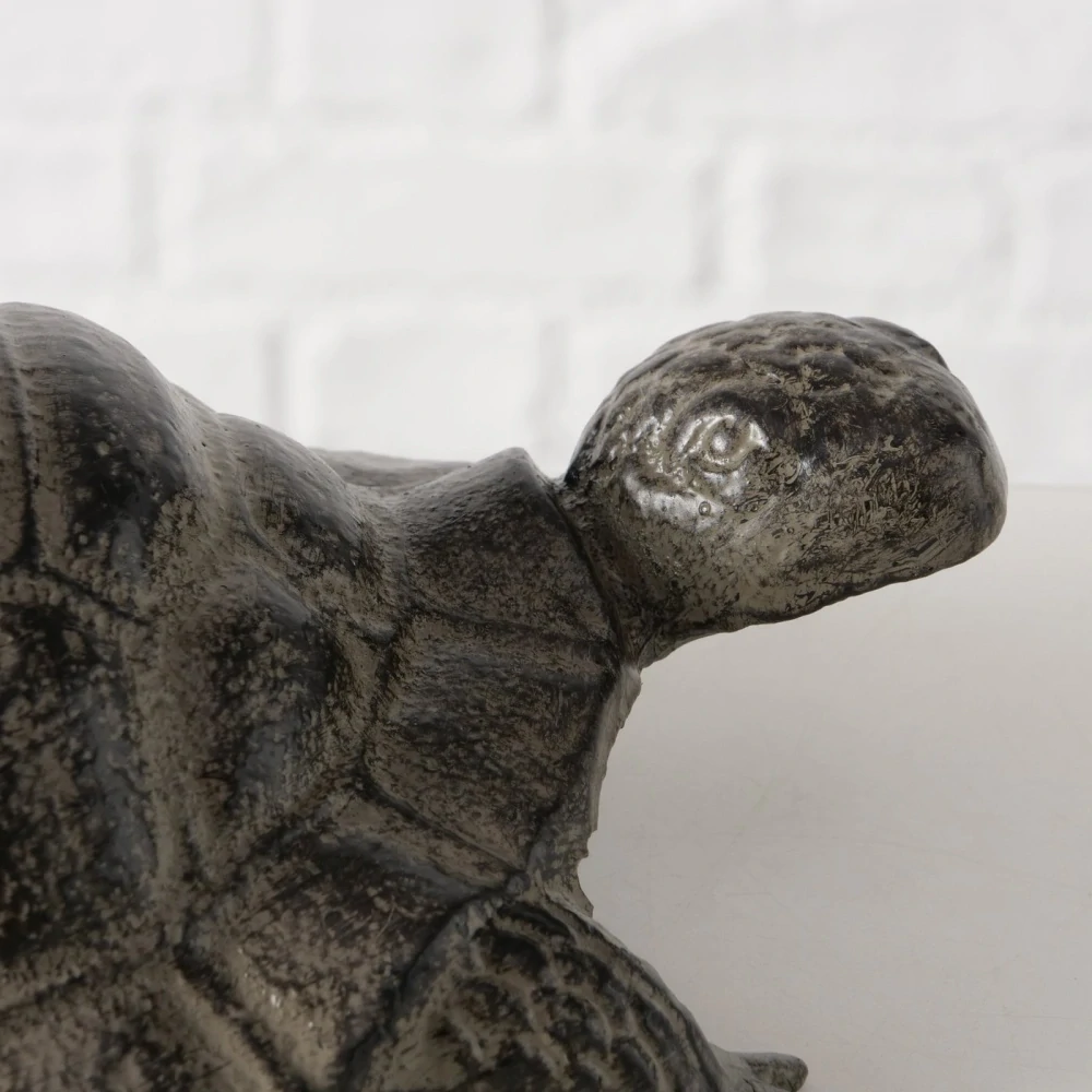 Zahradní kovová figurka- želva- varianta B, 21 cm