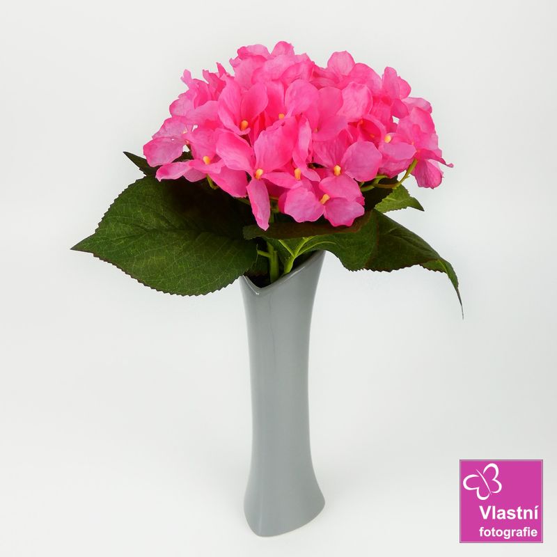 Porcelánová váza Ingrid šedá- střední 26 cm