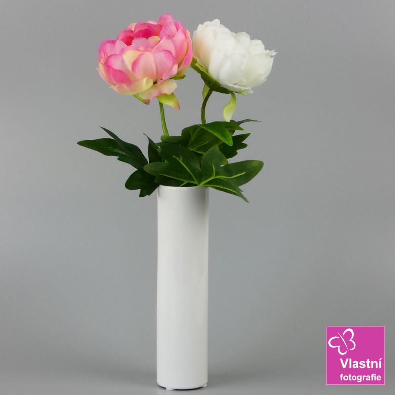 Bílá porcelánová váza Dolly- velká 22 cm