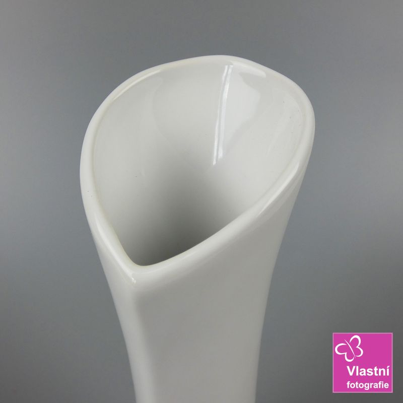 Porcelánová váza Ingrid bílá- malá 22 cm