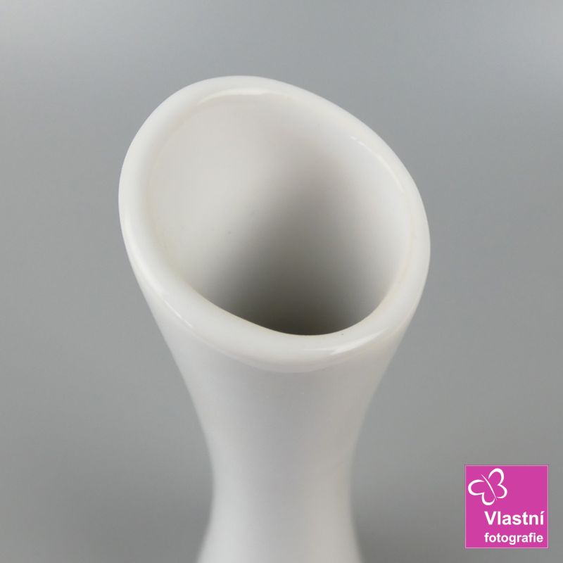 Porcelánová bílá váza Link- 25 cm