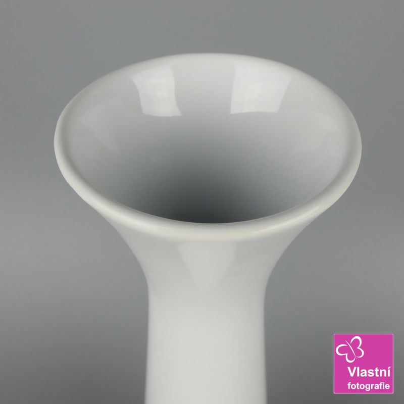 Bílá porcelánová váza Sisi- 34 cm