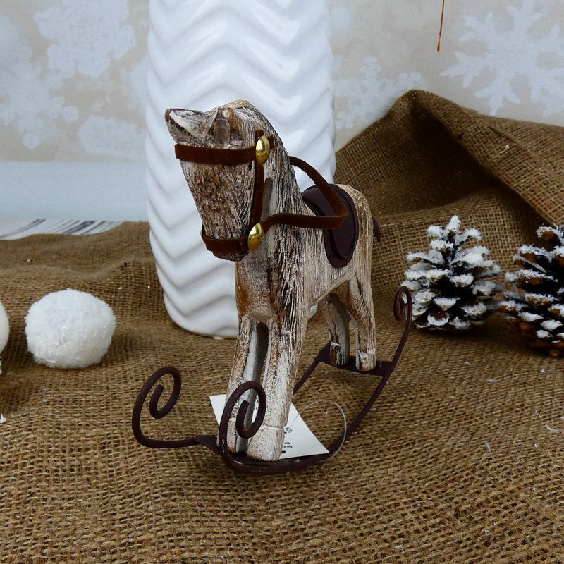 Dřevěný houpací kůň 14 cm