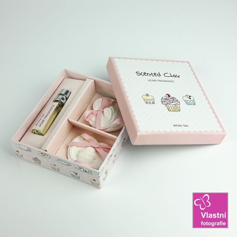 Vonný jíl cupcake – White tea