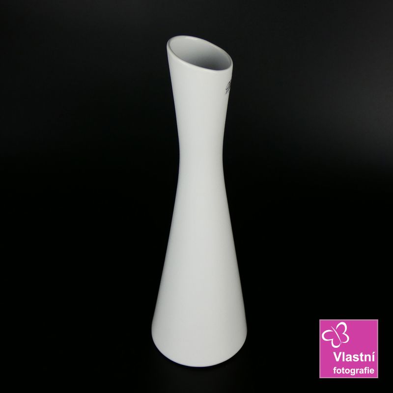 Porcelánová bílá váza Link- 35 cm  