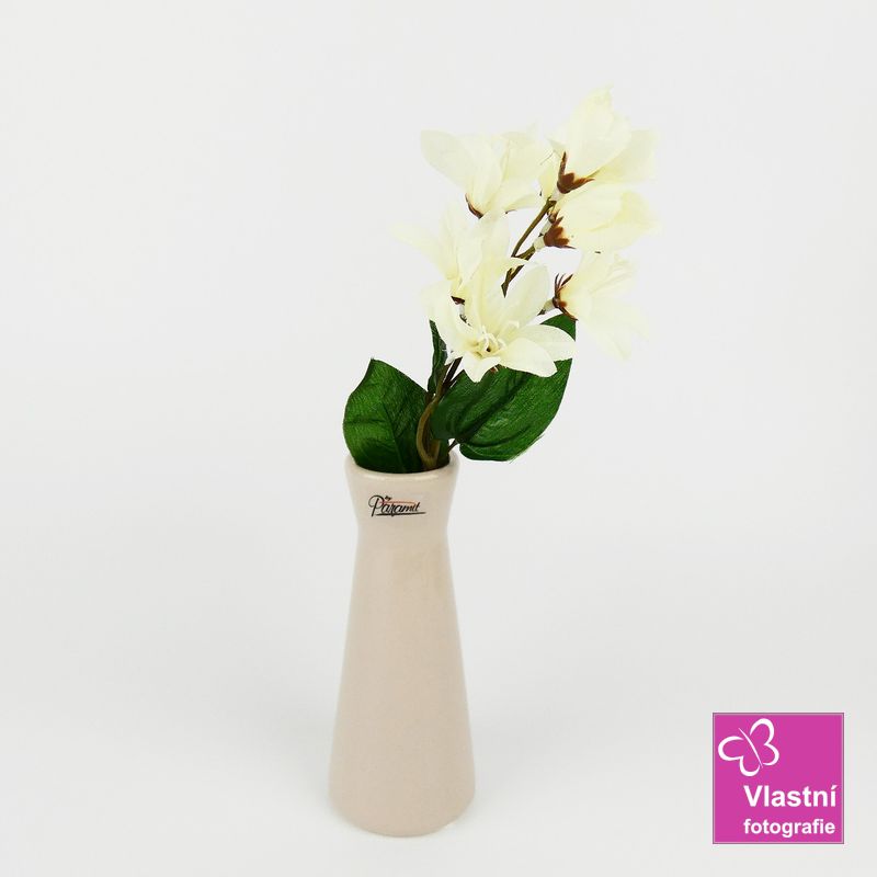 Béžová váza Kapucin- větší 16 cm
