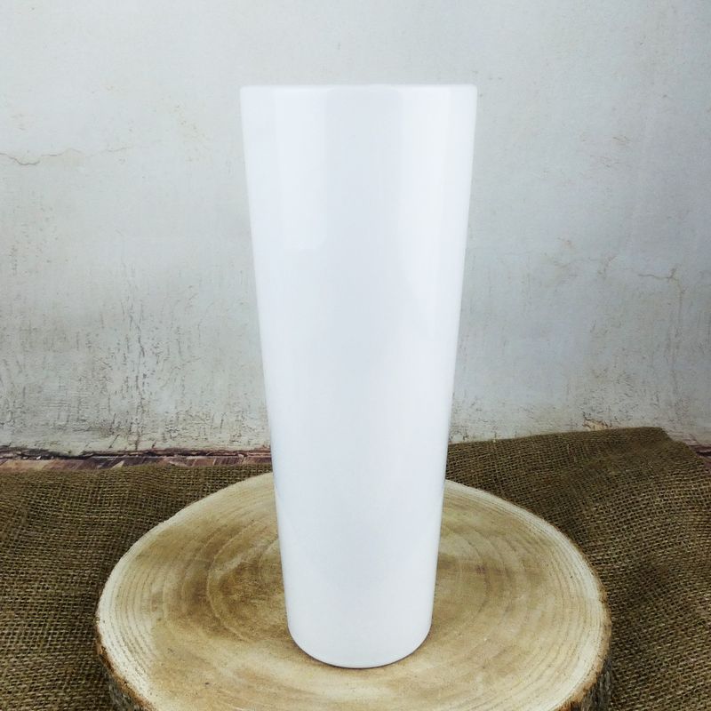 Bílá porcelánová váza Coni- 25 cm