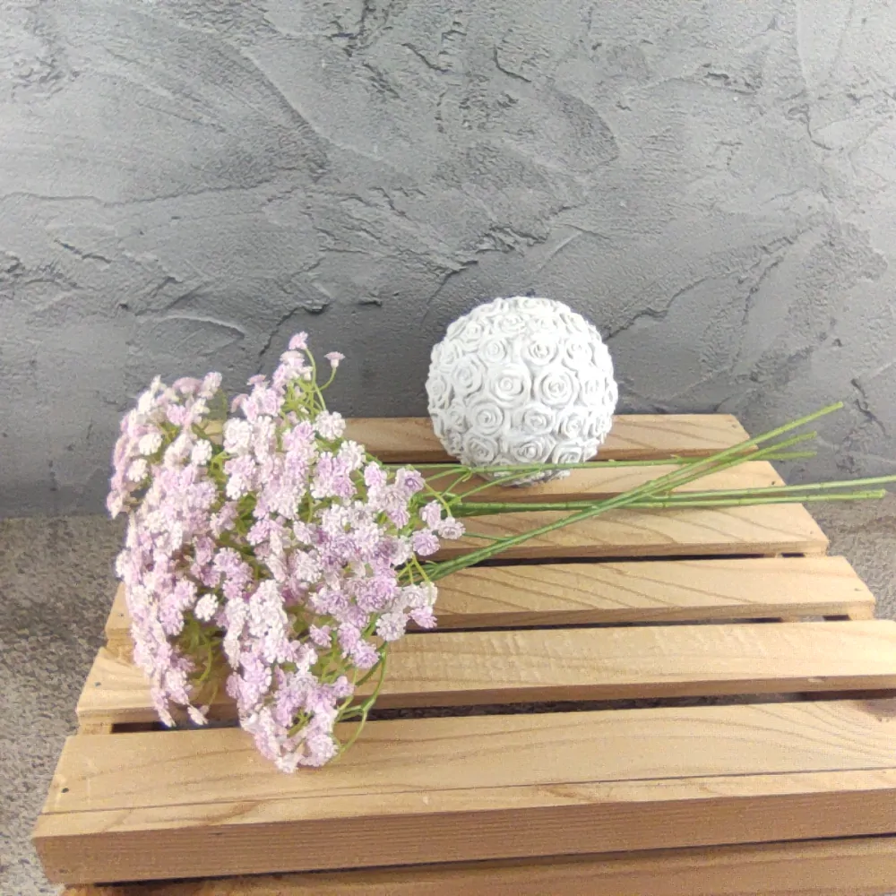 Latexová květina Gypsophila světle růžová- nevěstin závoj, 6 ks, 50 cm