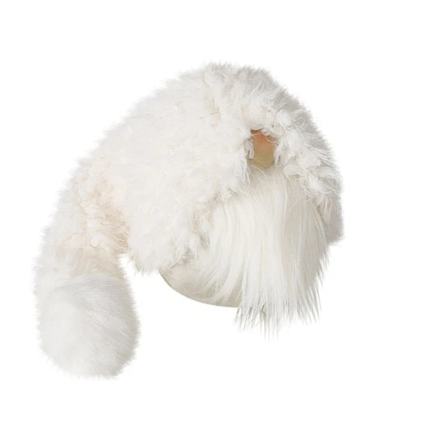 Vánoční skřítek Lulo v bílé čepici- 15x 54 cm