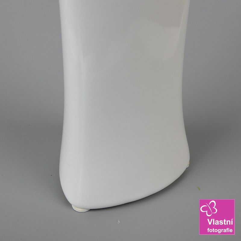 Porcelánová váza Ingrid bílá- střední 26 cm