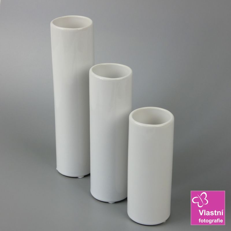 Bílá porcelánová váza Dolly- malá 14 cm