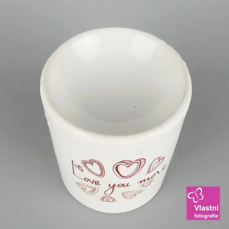 Bílá aromalampa LOVE
